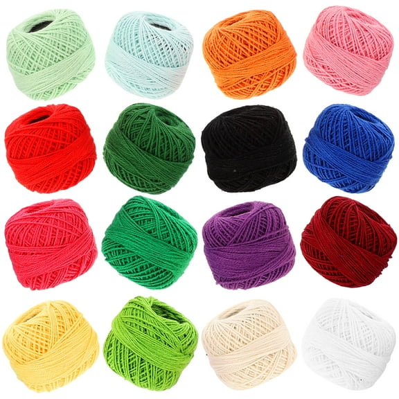 OULII cotton thread for sewing machine 16 Rolls Assorted Color Sewing Supplies