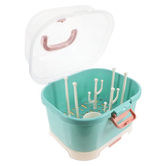 WASHWEPE PP Material Baby Bottle Drying Rack for Family Trips 1Set
