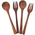 thumbnail image 1 of unbranded  Baby Fork Wooden Spoon Reusable Restaurant Utensils, 1 of 8