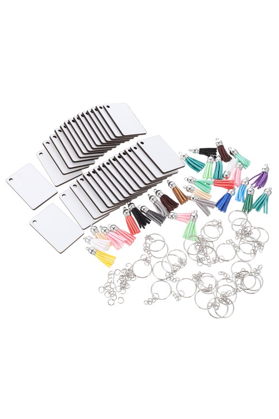 Sublimation Heat Transfer Blank Keychains for Custom Printing, Key Chain Accessories