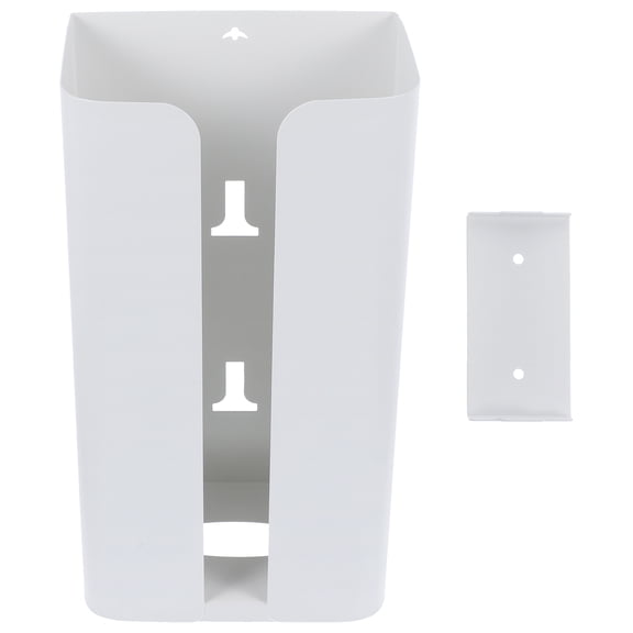 unbranded Bag Organizer For Kitchen Trash Storage Dispenser Wall Mount Grocery Holder White