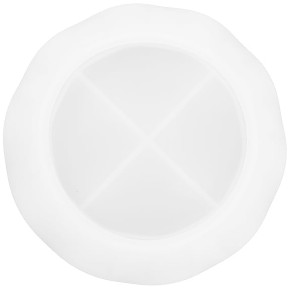 CRILSTYLEO White Silicone Mold for Crystal Epoxy Tray DIY with Wave Pattern Design