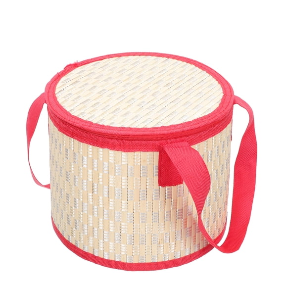unbranded Bamboo Gift Box Moon Cake Bamboo Gift Container Gift Storage Container for Friends