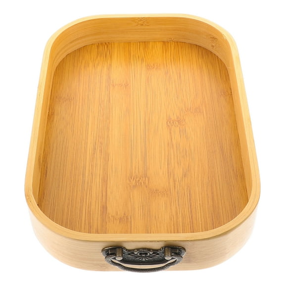 unbranded Bamboo Pastry Tray Charcuterie Trays for Coffee Table Round