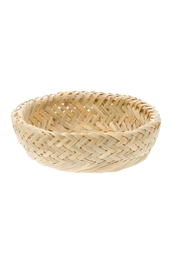 Mini Bamboo Basket Simple Appearance Natural Color