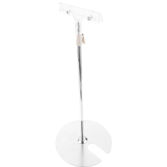 FESTFENDS Sign Display Stand Stainless Steel T Shape 1Pack for Shopping Mall
