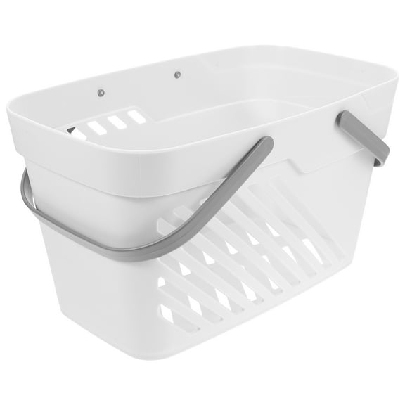 unbranded Basket with Lid Wicker Storage Portable Plastic Square Bathroom