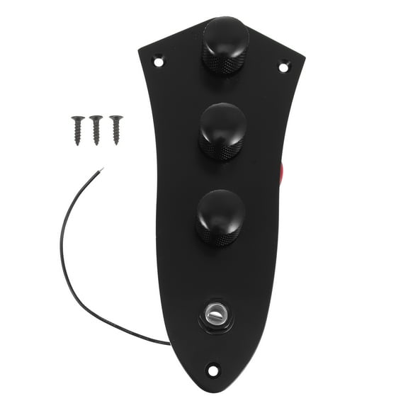 unbranded Bass Knob Volume Button Control Board Electric Bass Circuit Board 15X7X3CM Black