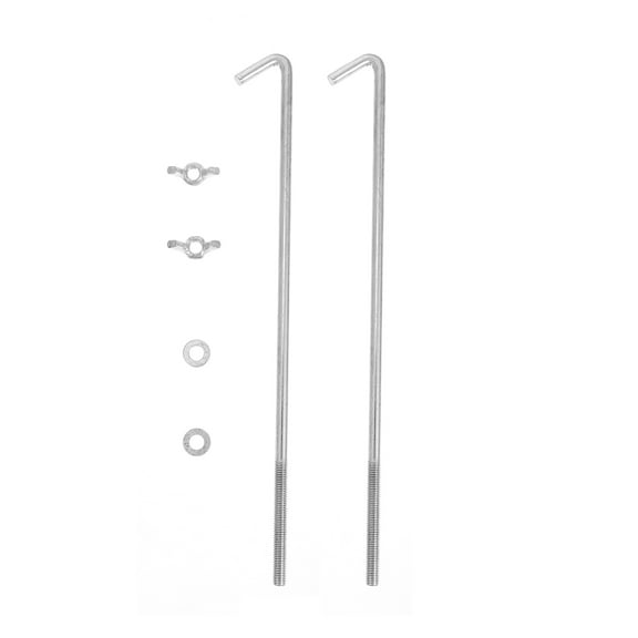 Alasum 1Set Durable Silver Battery Rack Bolts for Car Battery Frame Installation