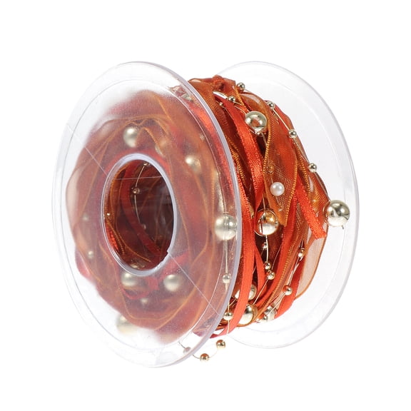 unbranded  Beaded Embellished Ribbon Garland Gift Christmas Ribbons Brown