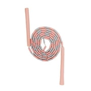 chidgrass Beaded Jump Rope Adjustable Indoor Outdoor Playground Segmented Skipping Fitness Exercise Equipment Kids Adults Light Pink Type 2