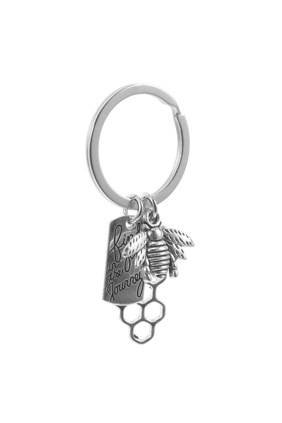Bee and Honeycomb Keychain Pendant Key Chain Purse Bag Charm Pendant Bee Themed Party Supply