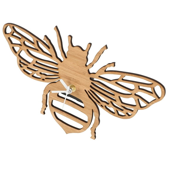 unbranded Bee Wall Clock Decoration Funky Pendulum Clocks Home Baby Light Brown