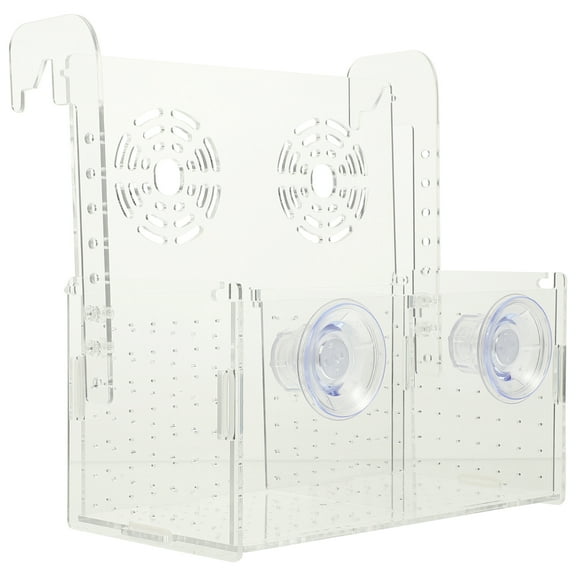 unbranded  Betta Fish Tank with Divider Tanks Filters Aquariums Transparent