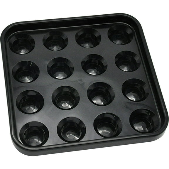 CRILSTYLEO Durable Black Billiard Ball Holder Tray for Home and Club Use
