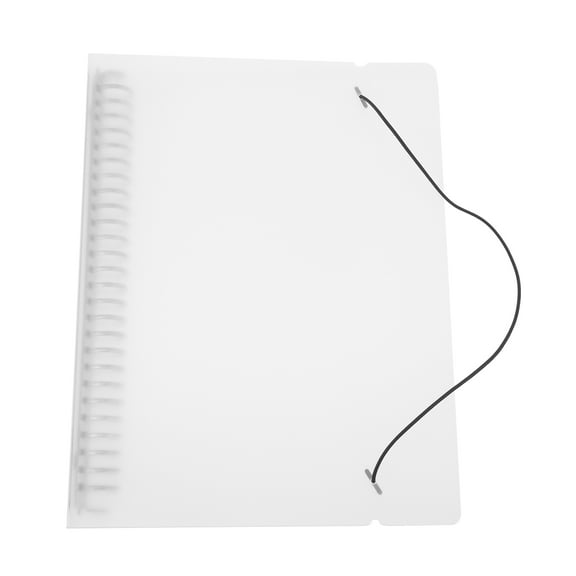 unbranded Binder Translucent Cover Document Organizer Notebooks College Ruled Wire Ties