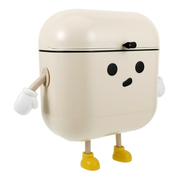 unbranded Bins Bathroom Trash Can Wall Mounted Trash Can Office 26.00X25.00X15.00CM Beige