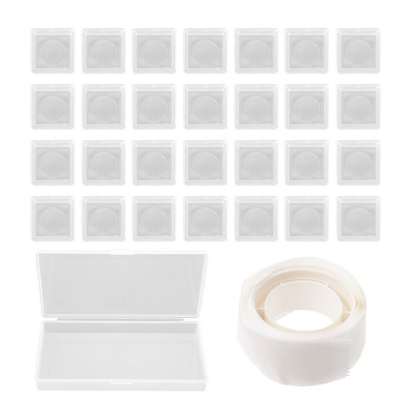 Moluckfu Pigment Storage Box White Plastic 1 Set 5.9X3.3X0.8In