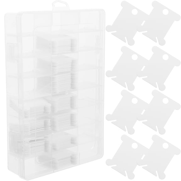 unbranded  Bins with Lids Craft Winding Plate Handmade Thread Spool Embroidery