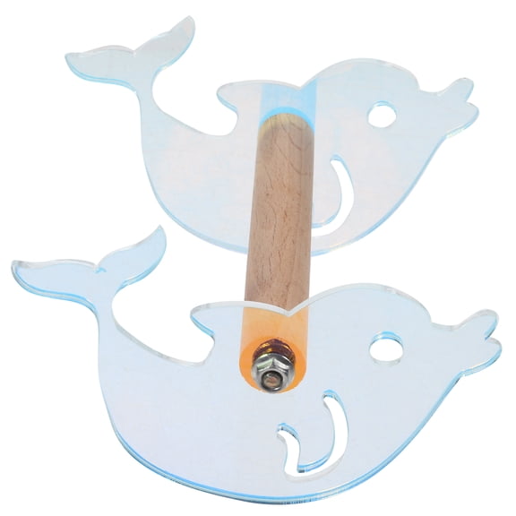 GARVALON Parrot Play Stand Platform Assorted Color Bird Desk Perch 1Pcs