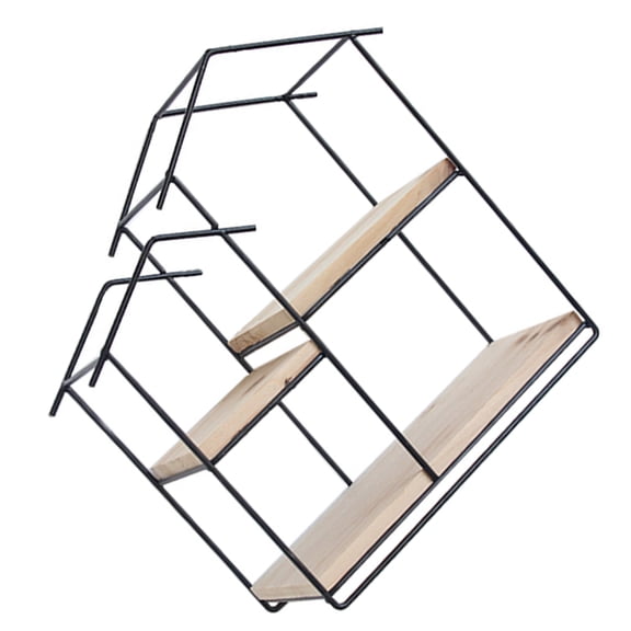 Luxshiny Black Storage Shelf, 1 Piece, Metal Organizer, 14. .1 Inches, Space-Saving Shelving Unit