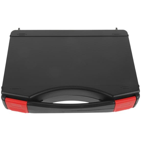 TEHAUX Black Plastic Tool Organizer Box, Portable Storage Case for Home, Travel, Workshop, and Lightweight