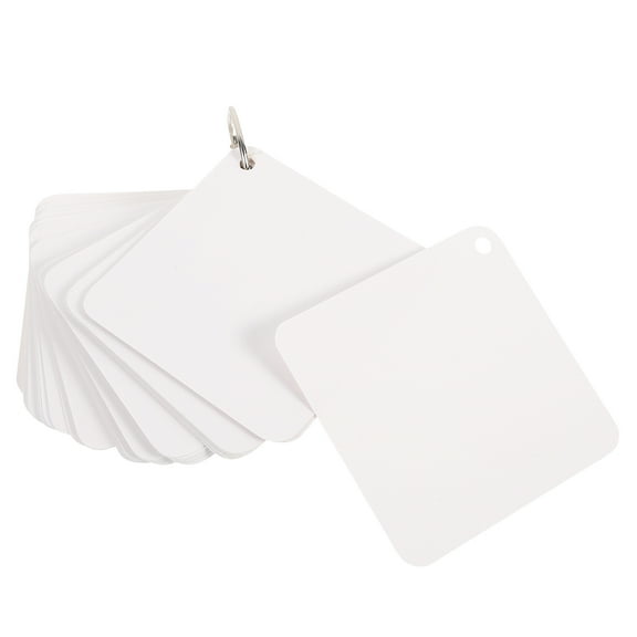 unbranded Blank Flash Cards Index With Ring Small Size Stringed Notepad
