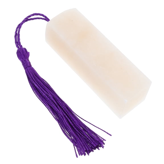 unbranded Blank Stone Stamp With Tassel Stone Seal Engraving Tool For Name Engraving Beginners Diy Craft Tool For Calligraphy Scrapbooking