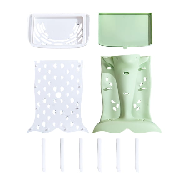 unbranded Bottle Drainer Brush Cleaner Organizer Baby Bottles Light Green