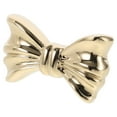 thumbnail image 1 of Brass French Bow Cabinet Knobs for Furniture Golden Elegant Design Decor 12 Pieces, 1 of 8