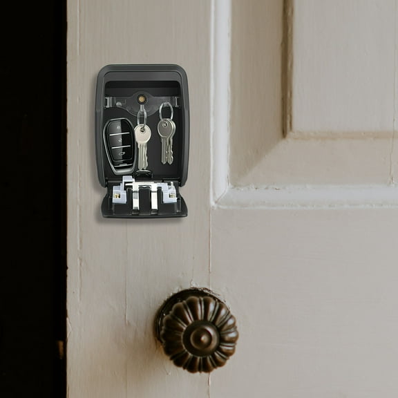 Hytrove Combination Lock Box Key Lock Box Silver 1Set