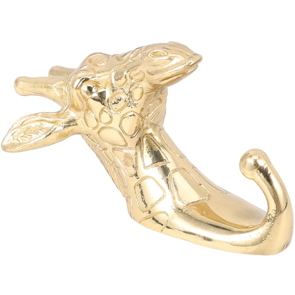 WASHWEPE Animal Hook Giraffe Hook Brass 1Pcs for Bathroom