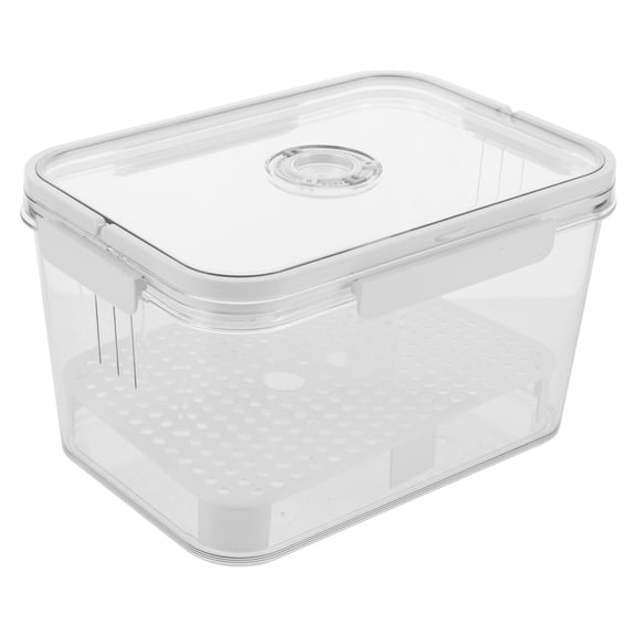 Transparent Bread Holder with Lid, Food Storage Container for Fridge, Keeps Bread Fresh and Organized
