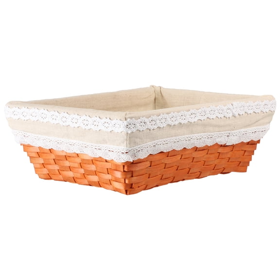 unbranded  Bread Serving Basket with Liner Large Storage Desk