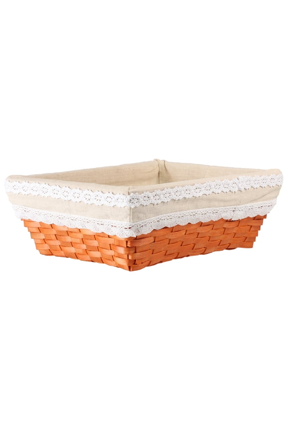 Bread Serving Basket with Liner Large Storage Desk
