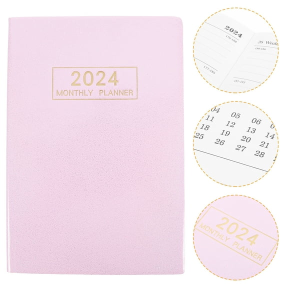 KALLORY Household Planner Book Imitation Leather 1Pcs 8.2x5.7x0.5in