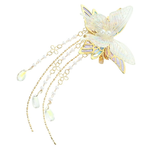 OUNONA Assorted Color Butterfly Hair Clip for Women Antique Style Fairy Hair Accessories for Weddings 90s Aesthetic