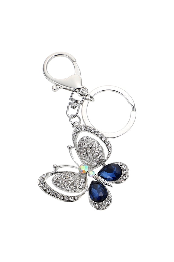 Butterfly Keychain Bag Accessories Charms of The Lid Girl Miss Blue