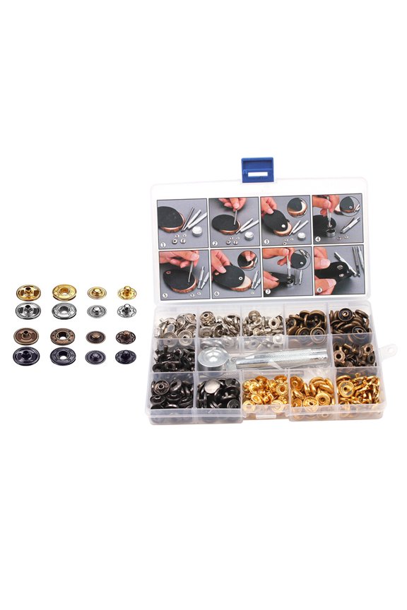 unbranded Buttons Snap Button Jacket Snaps Tarpaulin Fasteners 1.7X1.7X2CM