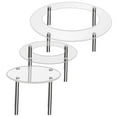 thumbnail image 1 of Raindrops  3 Pcs Dessert Holder Shelf Semicircle Cake Display Stand Party, 1 of 8