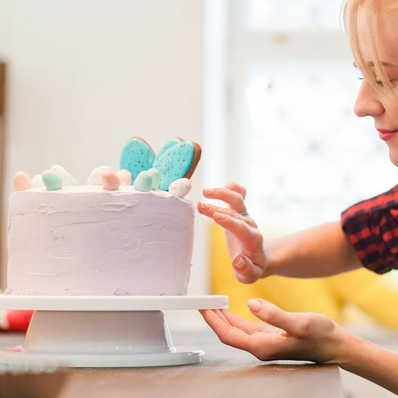 unbranded  Cake Turntable Set Spatula Decoration Baking Tools Wedding White