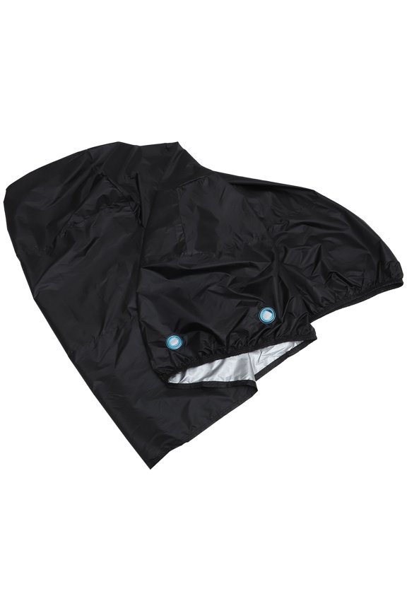 Car Hood Exercise Bike Cover Waterproof Outdoor Rain Poncho Black