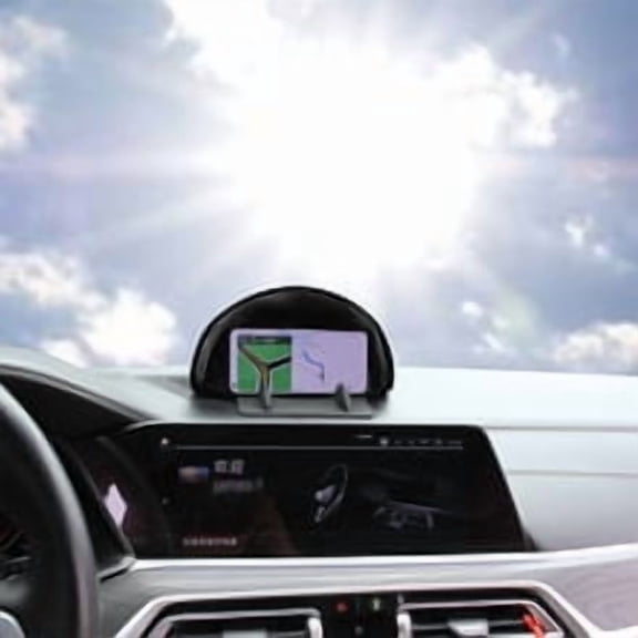 Phenofice Phone Sun Protector Black Polyester Vehicle Interior Shade for Drivers 1Set