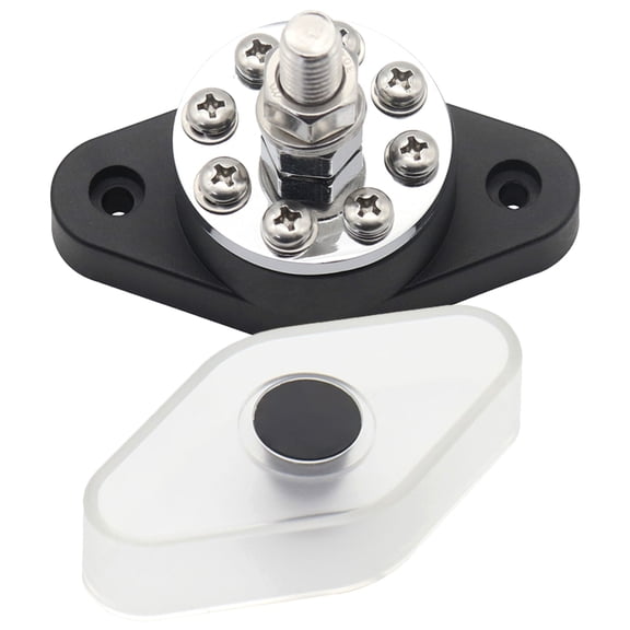 unbranded Car Terminal Block Distribution Bus Bar Blue Power Station Black