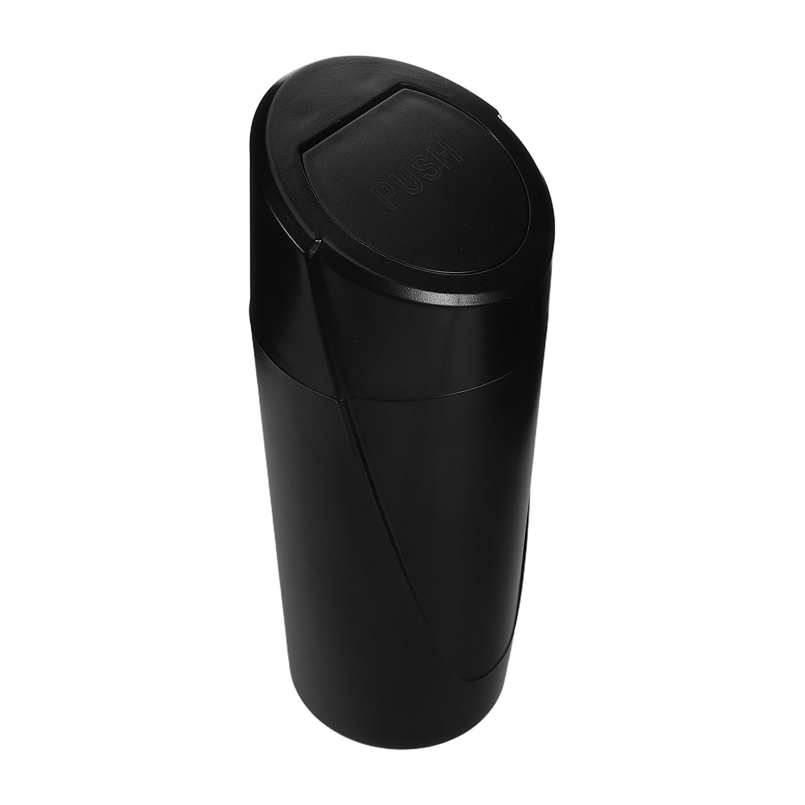 BLAU GRUN Car Trash Can With Push Lid - Leakproof Mini Garbage Bin For Cup Holder, Diamond Design - View #2