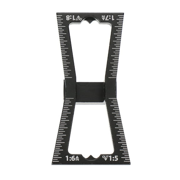 BESTYASH 1Pc Aluminum Alloy Dovetail Marking Gauge Wood Cutting Accessory Black