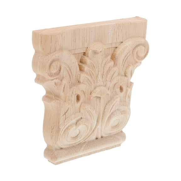 European Style Wooden Corbel for Home Decoration Khaki Color Safe and Light 7 Inch