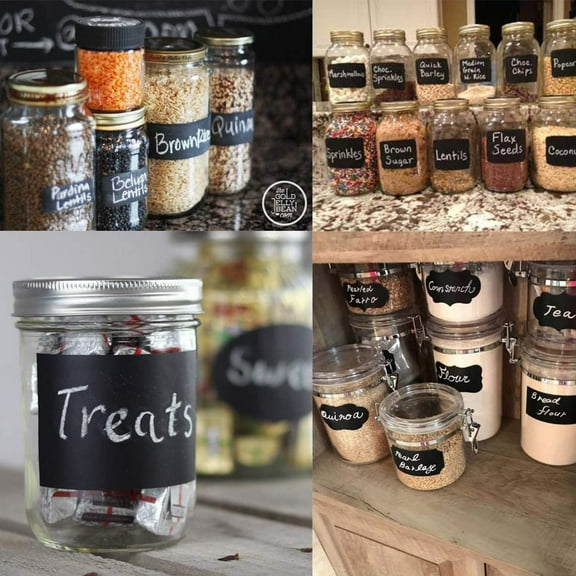 unbranded Chalkboard Labels Removable Sticker Labels For Home Kitchen Office And Tags For Smooth Surfaces