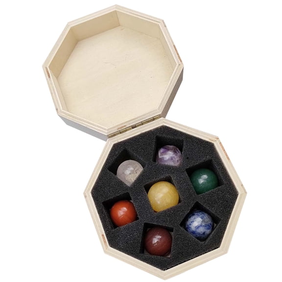 HEMOTON Assorted Color Decorative Polished Stone Set for Home Decoration and Photography Props 1 Set