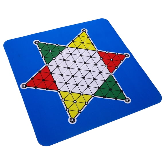 unbranded Chinese Checkers Simple Chess Board Game Folding Supplies Blue